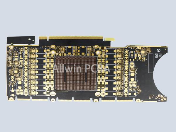 12-layer goldfinger GPU PCB Custom High Frequency Printed Circuit Board