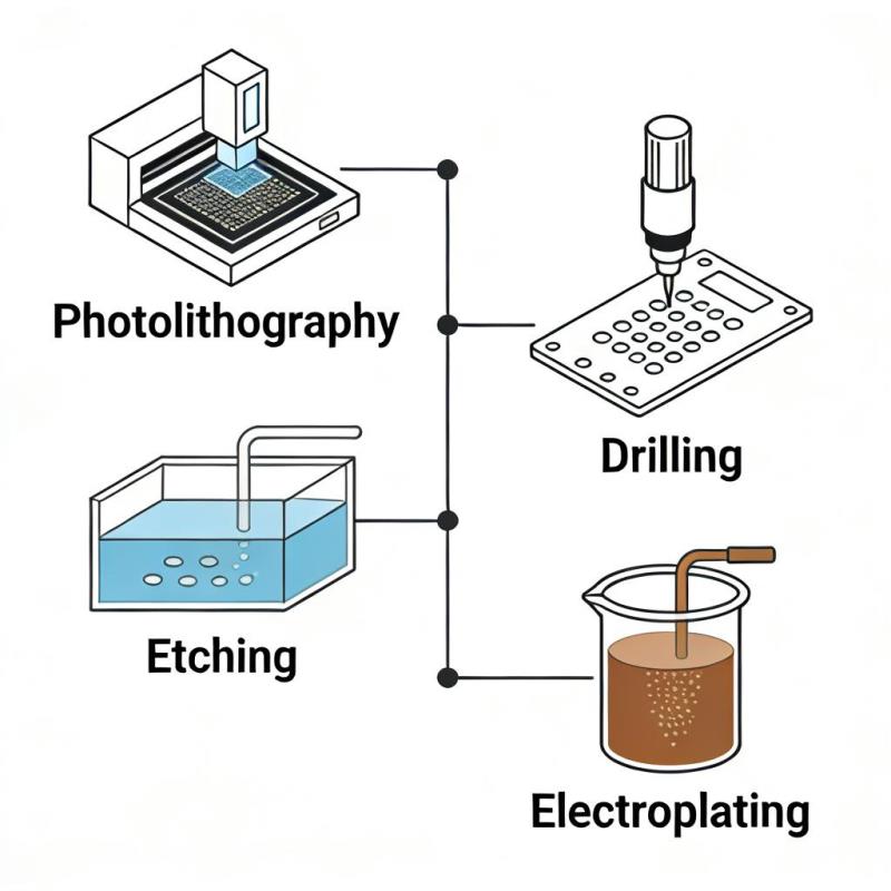 The Manufacturing Process of Printed Circuit Board The Manufacturing Process of Printed Circuit Board